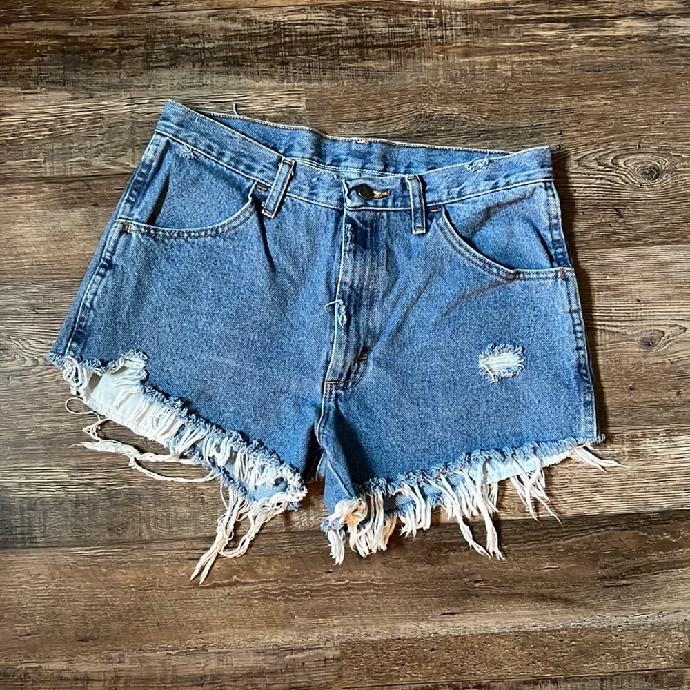 Vintage Rustler Distressed Shorts